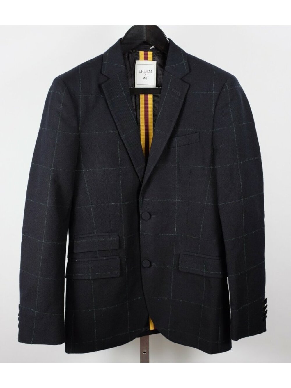 New 44 US 34 ERDEM mens check blazer jacket